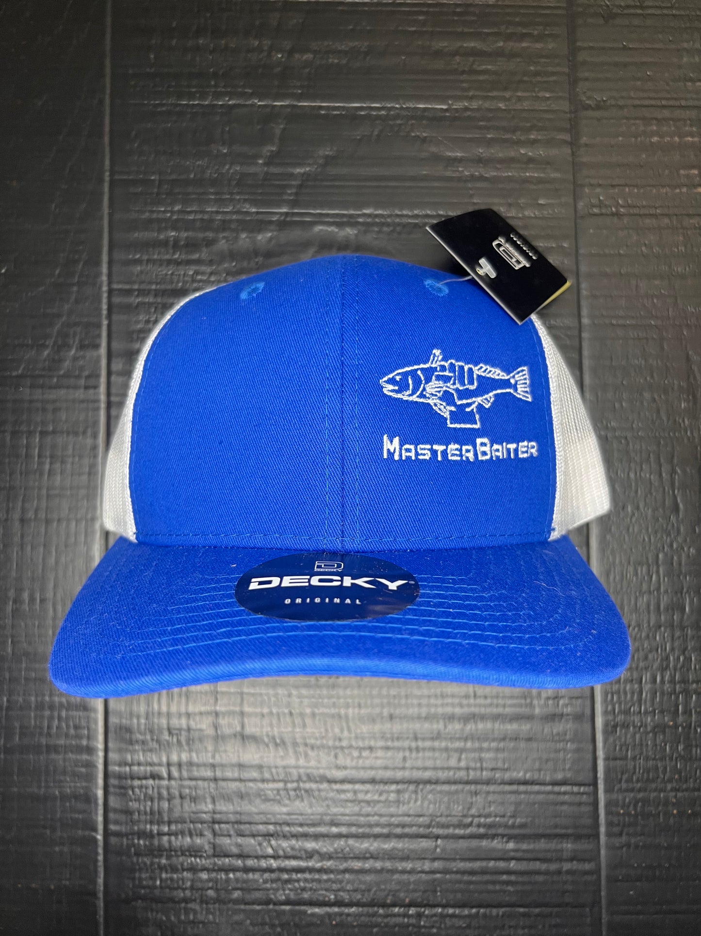 Blue/White Trucker Masterbaiter Cap