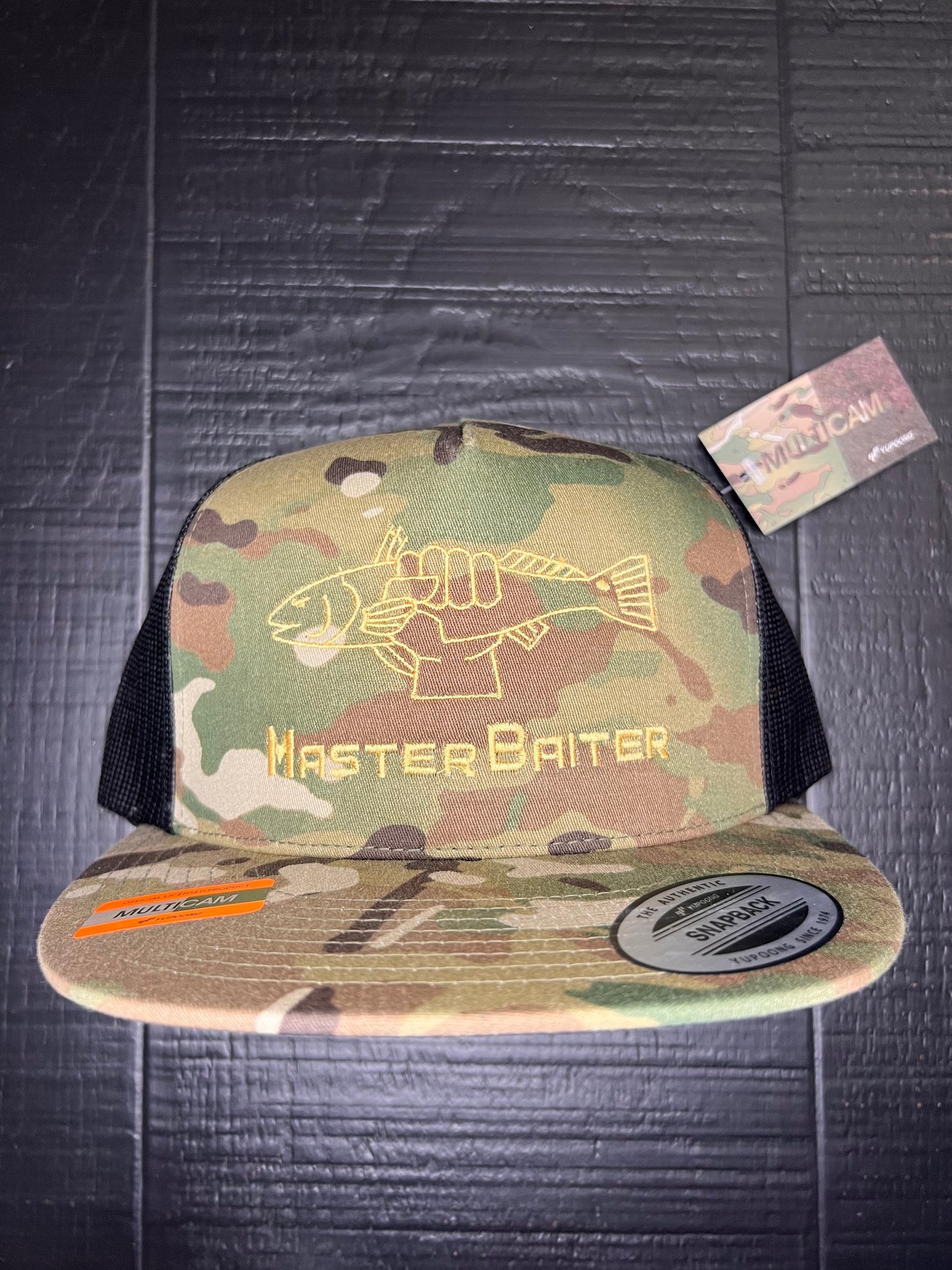 Multicam/Black Flatbill Masterbaiter Redfish Cap