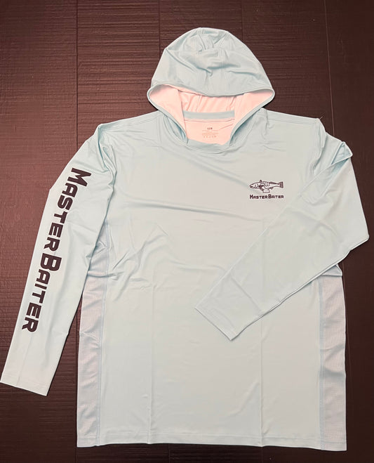 Blue Long-sleeved Redfish Skeleton Shirt