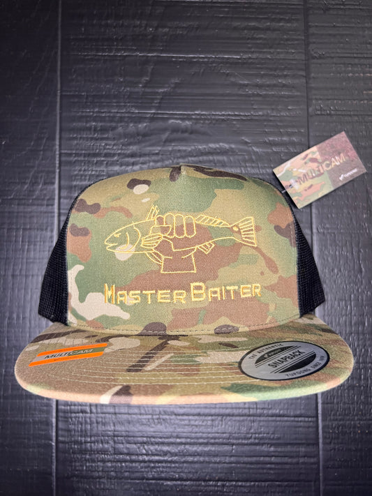 Multicam/Black Flatbill Masterbaiter Redfish Cap