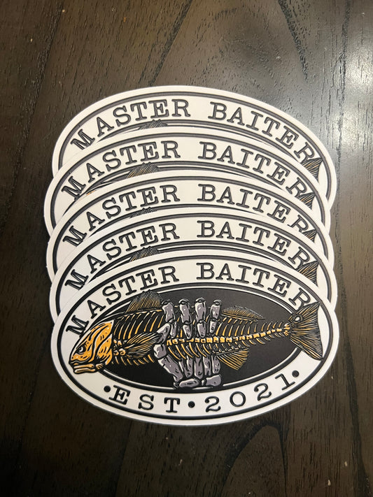 Redfish Skeleton Masterbaiter Sticker