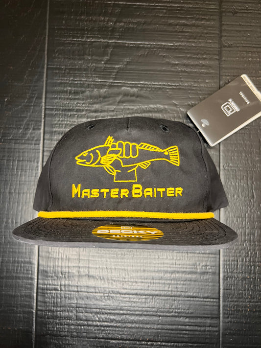 Black Flatbill Rope DriFit Cap