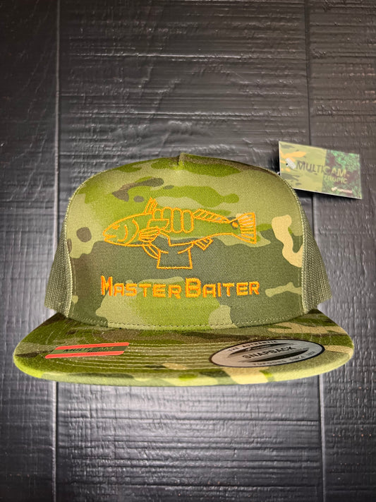 Multicam Tropic/Green Flatbill Masterbaiter Redfish Cap