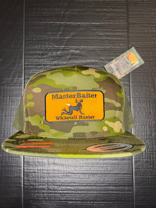 Multicam Tropic/Green Flatbill Whitetail Hunter Patch Cap