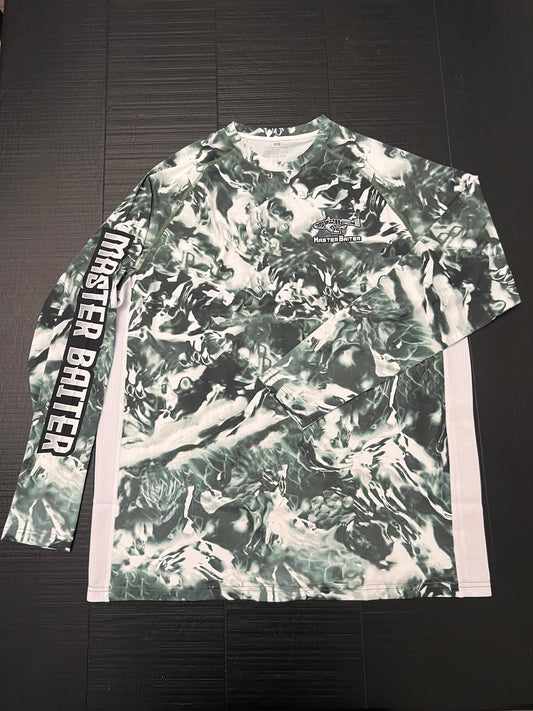 Green Long-sleeved Garfish Shirt