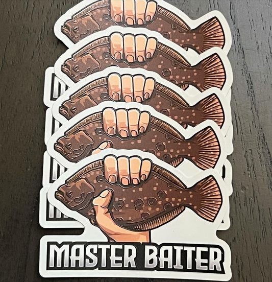 Flounder Masterbaiter Sticker